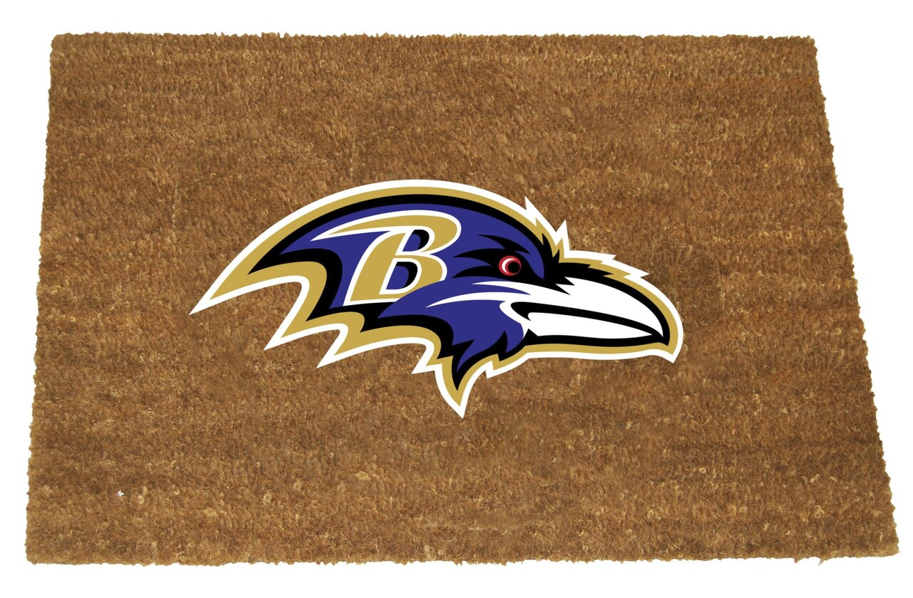 The Memory Company NFL Baltimore Ravens Logo Rectangular Coir Door Mat 29.5" x 19.5"